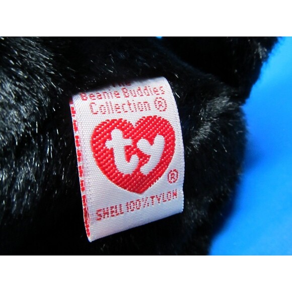 VTG TY Beanie Buddy LUKE Black Lab Dog 10" Plush Stuffed Animal Toy 2001 W/Tag - Picture 9 of 12